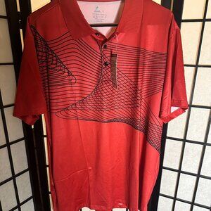ZITY Golf Polo Shirts Short‎ Sleeve Red/Black Size XL